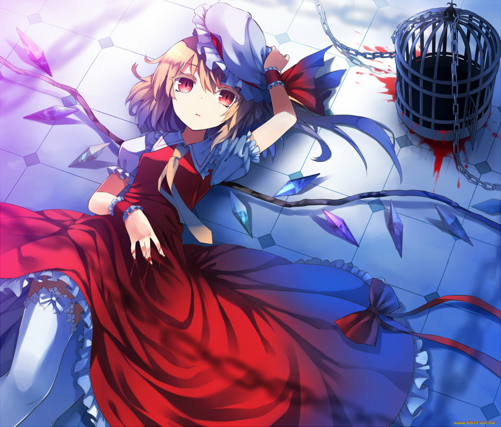 Обои Аниме Touhou, обои для рабочего стола, фотографии аниме, touhou,  фландрия, скарлет Обои для рабочего стола, скачать обои картинки заставки  на рабочий стол.